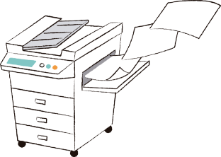 コピー機のイラスト